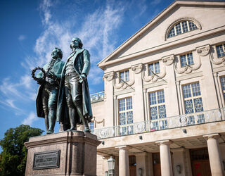 Goethe- und Schiller-Denkmal, Foto: Thomas Müller, weimar GmbH