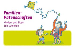 Grafik: Familienpatenschaften - Kindern und Eltern Zeit schenken