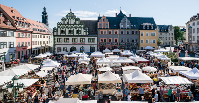 Töpfermarkt, Foto Henry Sowinski, weimar GmbH 03.09.2022 / Weimar / Töpfermarkt Weimar und Eröffnung durch OB Peter Kleine. / Foto: Henry Sowinski