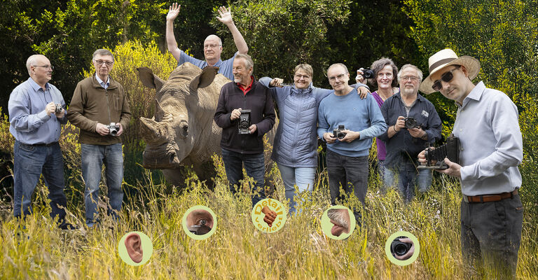 Elfi, Christian, Marian und Hans-Jörg unternehmen eine Safari i