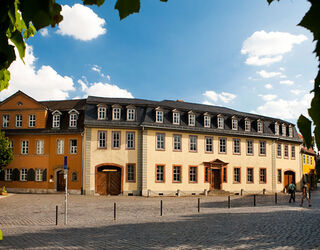 Goethes Wohnhaus Goethe Nationalmuseum und Goethes Wohnhaus. (Foto: Klasisk Stiftung Weimar)