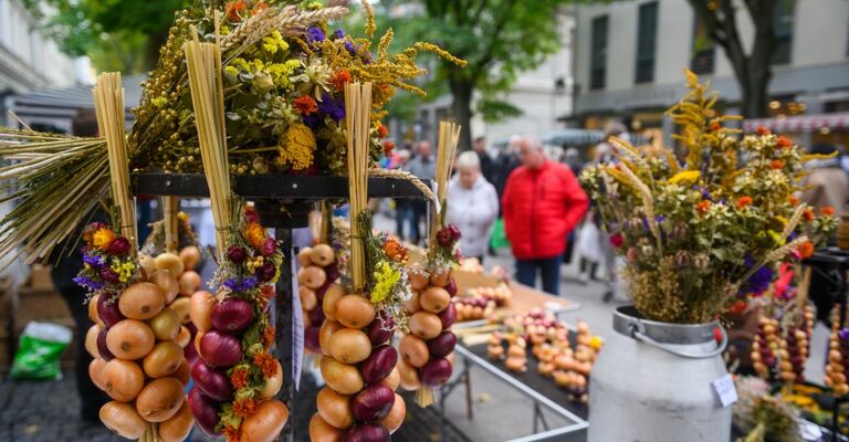 Samstag auf dem 368. Zwiebelmarkt in Weimar 