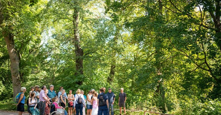 20.07.2018 Weimar: Stadtführung mit Sandra Sembdner durch Weimar. Foto: Thomas Müller
